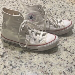 Converse Off-White High-Top Sneakers